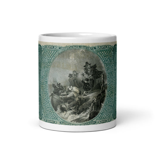 $1 Series 1875 National Bank Note (Back) Edition - Classic Currency Collector's Mug