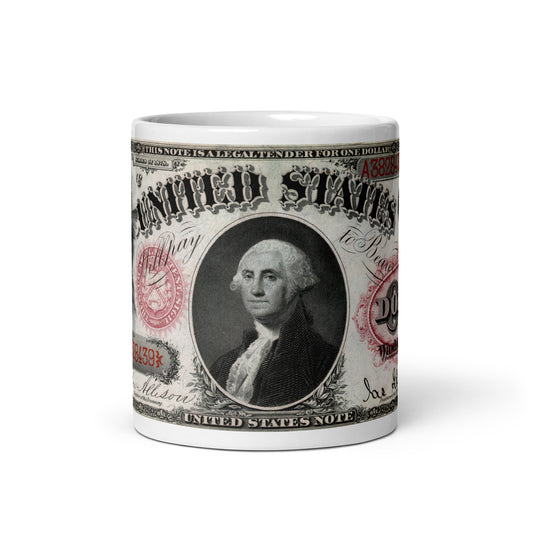 $1 Series 1878 Legal Tender Note (Front) Edition - Classic Currency Collector's Mug