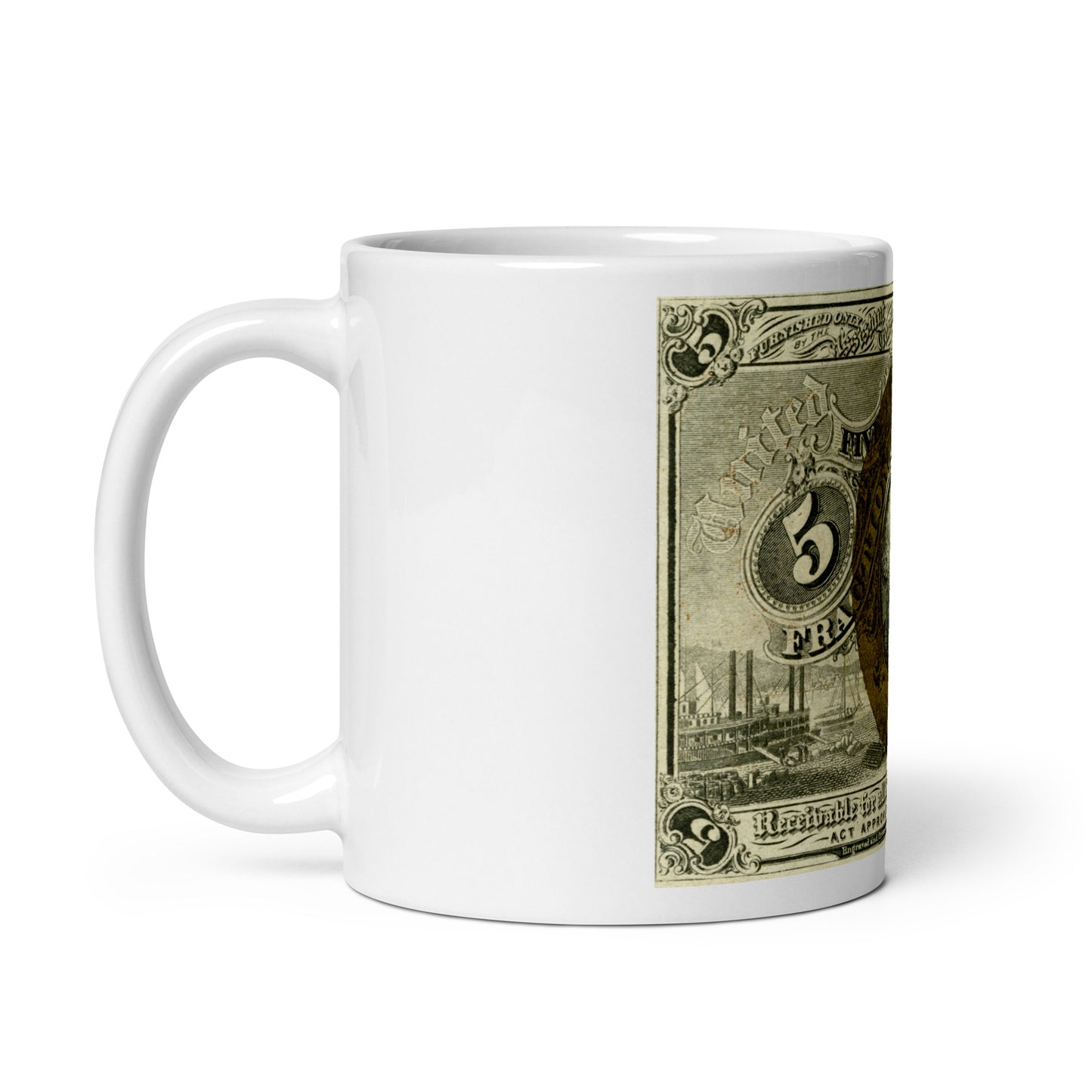 5 Cents 2ND Issue Fractional Currency Edition - Classic Currency Collector's Mug
