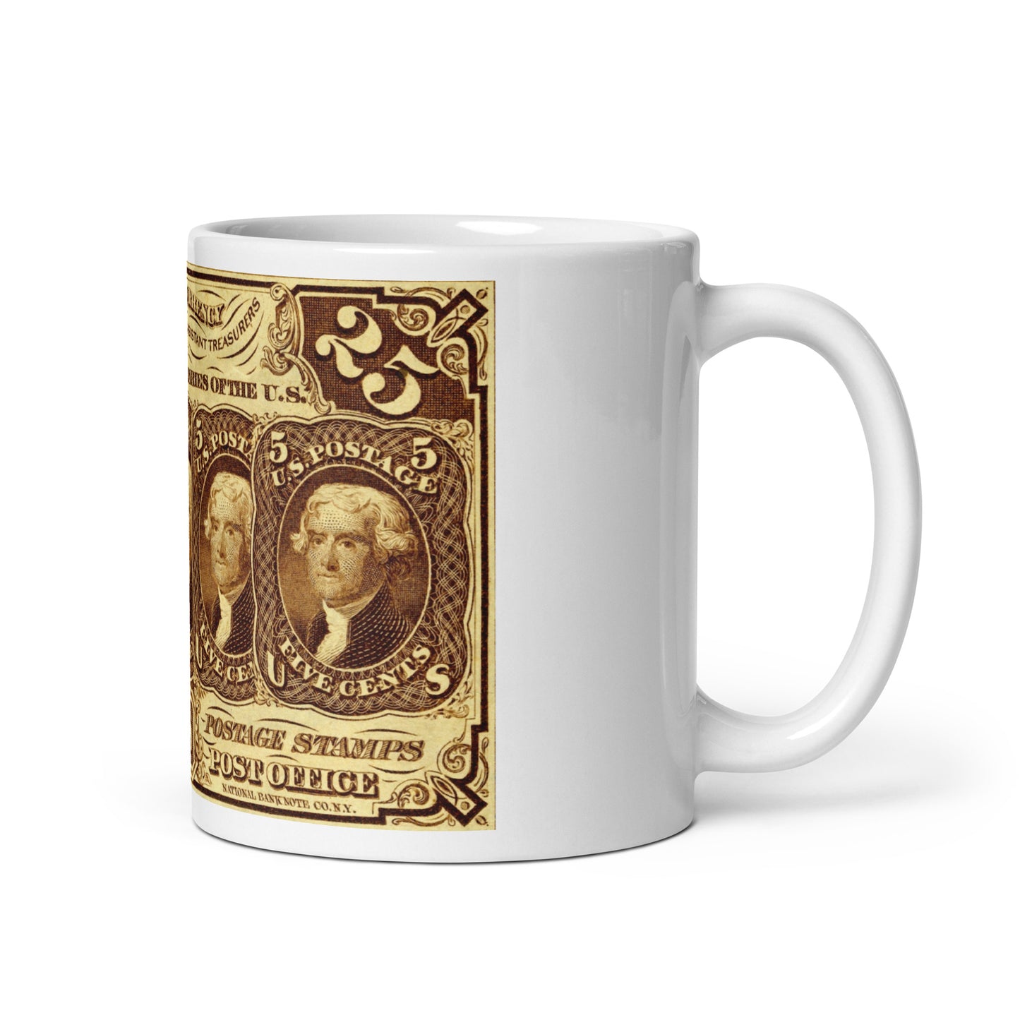 25 Cents 1ST Issue Fractional Currency Edition - Classic Currency Collector's Mug