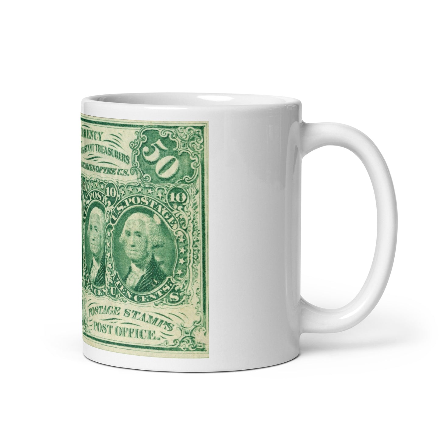 50 Cents 1ST Issue Fractional Currency Edition - Classic Currency Collector's Mug
