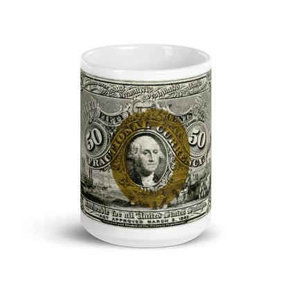 50 Cents 2ND Issue Fractional Currency Edition - Classic Currency Collector's Mug