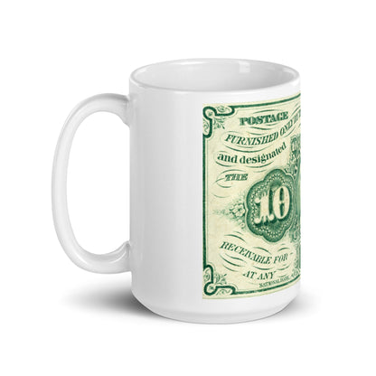 10 Cents 1ST Issue Fractional Currency Edition - Classic Currency Collector's Mug