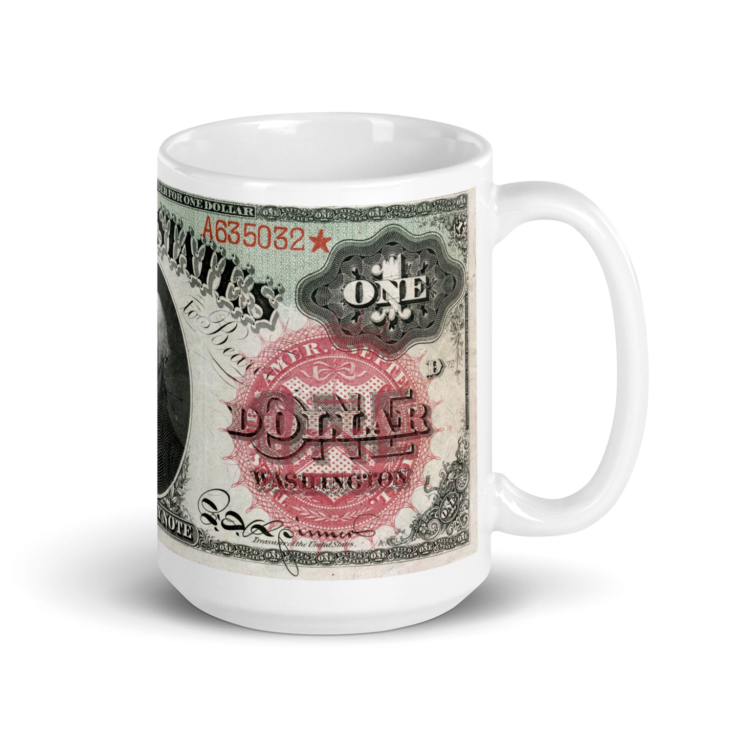 $1 Series 1869 Legal Tender Note (Front) Edition - Classic Currency Collector's Mug