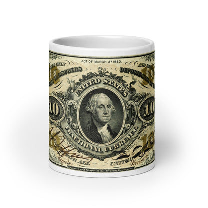 10 Cents 3RD Issue Fractional Currency Edition - Classic Currency Collector's Mug