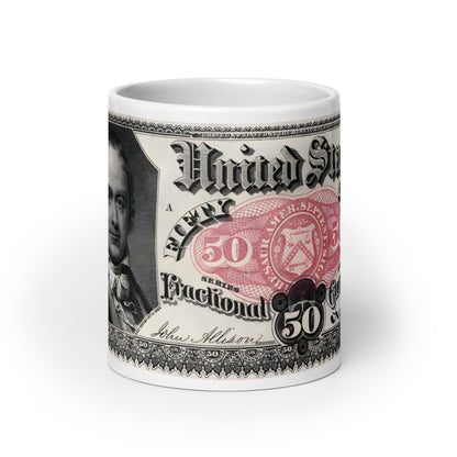 50 Cents 5TH Issue Fractional Currency Edition - Classic Currency Collector's Mug
