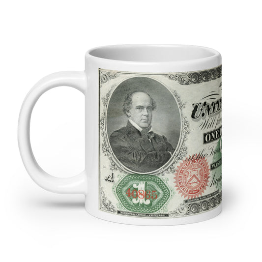 $1 Series 1862 Legal Tender Note (Front) Edition - Classic Currency Collector's Mug