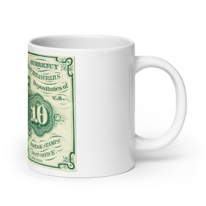 10 Cents 1ST Issue Fractional Currency Edition - Classic Currency Collector's Mug