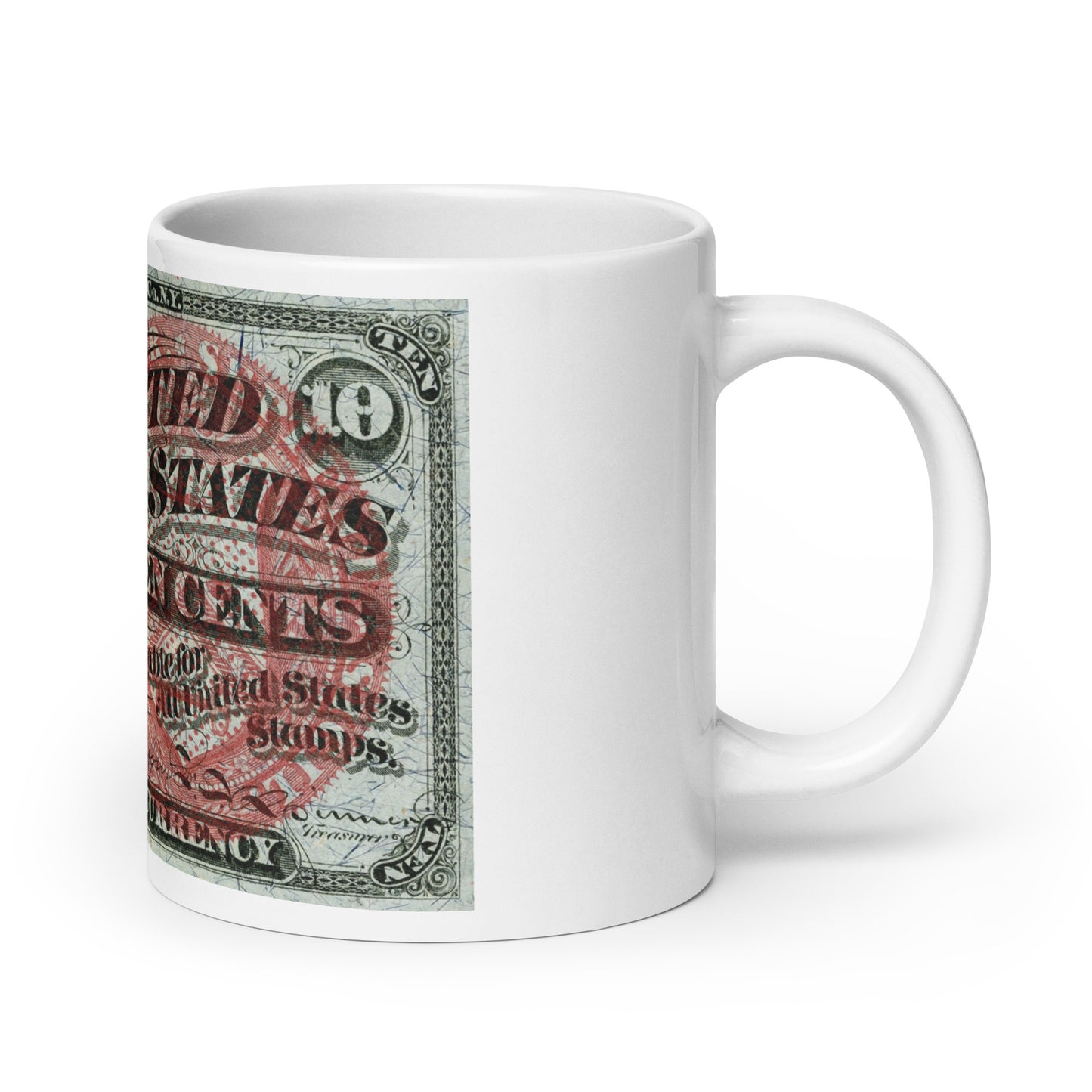 10 Cents 4TH Issue Fractional Currency Edition - Classic Currency Collector's Mug