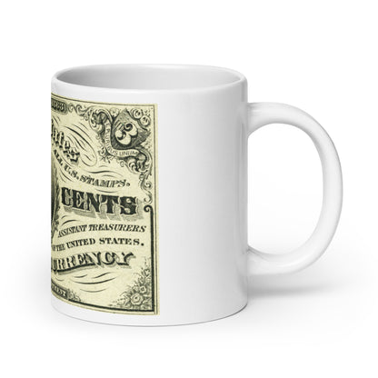 3 Cents 3RD Issue Fractional Currency Edition - Classic Currency Collector's Mug