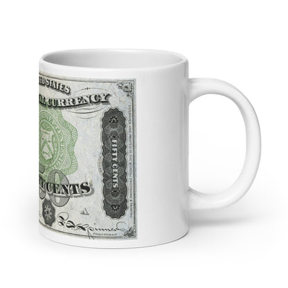 50 Cents 4TH Issue Fractional Currency (Samuel Dexter) Edition - Classic Currency Collector's Mug